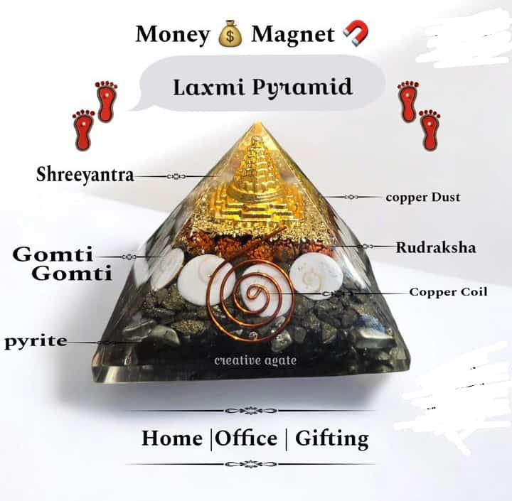 Money Magnet Pyrite Pyramid