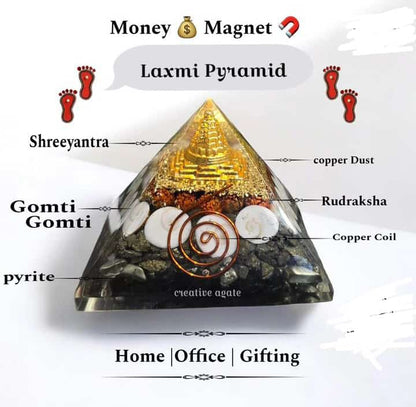 Money Magnet Pyrite Pyramid